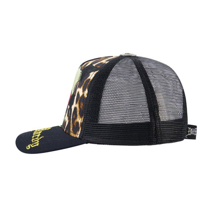 Sacred Heart Trucker Hat, Leopard