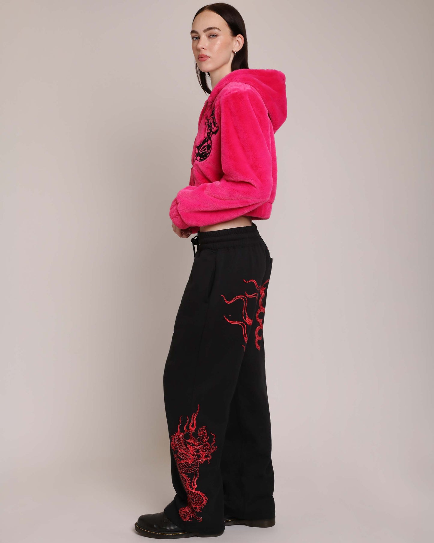 Dragons Baggy Sweatpant, Black