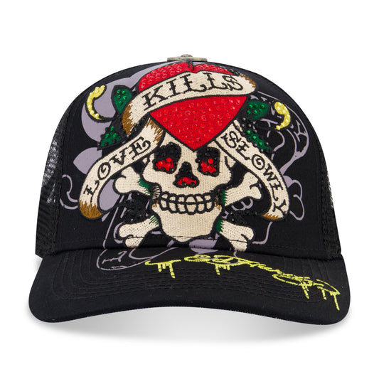 Rhinestone LKS Skull Hat