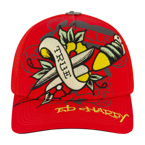 Black Rose Trucker Hat