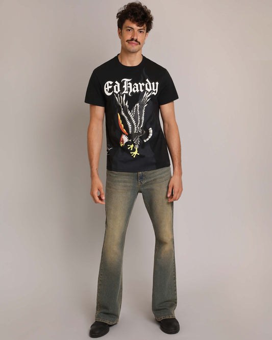 Skull Crosses Throwback Bootcut Jeans