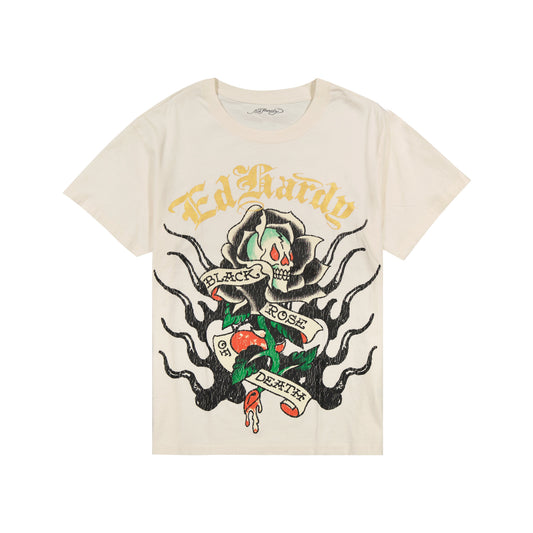 Black Rose Boxy Tee