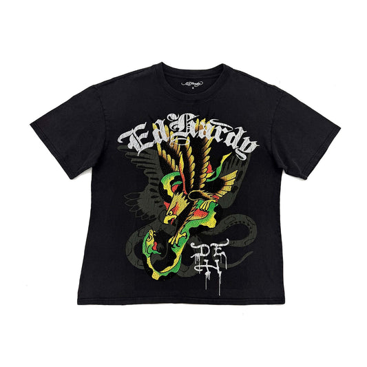 Eagle Snake Rhinestone Boxy Tee