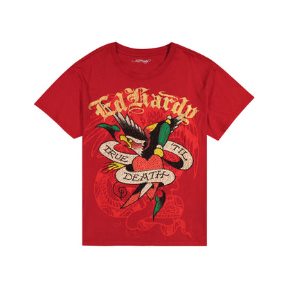 True Eagle Rhinestone Boxy Tee