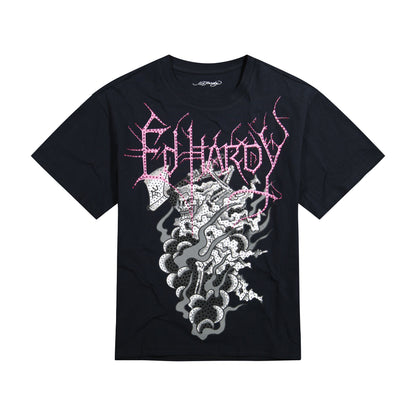 Reaper Ghost Rhinestone Boxy Tee