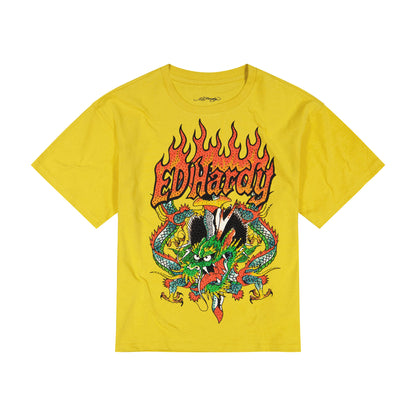 Dragons Rhinestone Boxy Tee