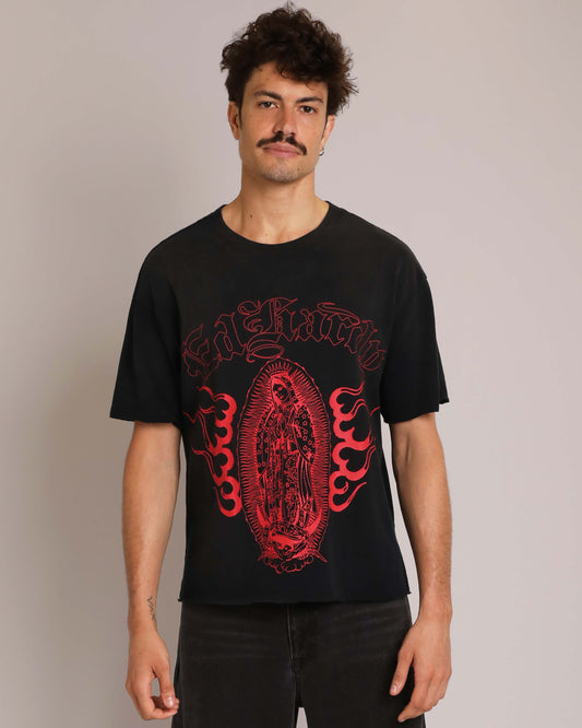 Mary Dragons Boxy Cropped Tee
