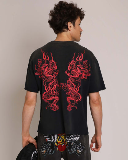Mary Dragons Boxy Cropped Tee