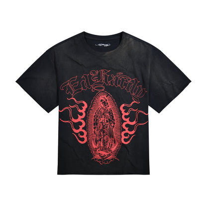 Mary Dragons Boxy Cropped Tee