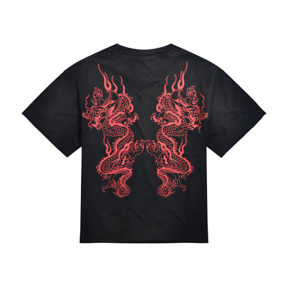 Mary Dragons Boxy Cropped Tee