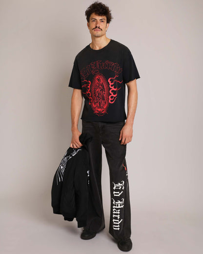 Mary Dragons Boxy Cropped Tee