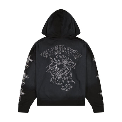Crosses Boxy Zip Hoodie