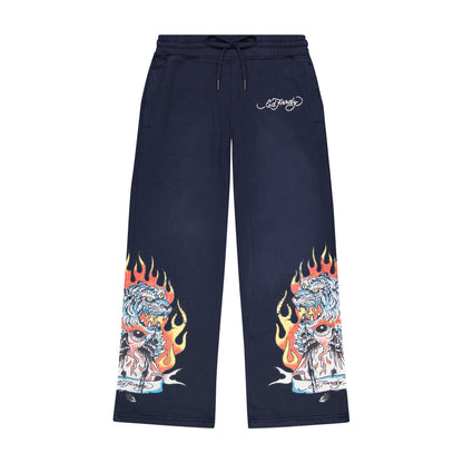 Tiger Flames Baggy Sweatpants