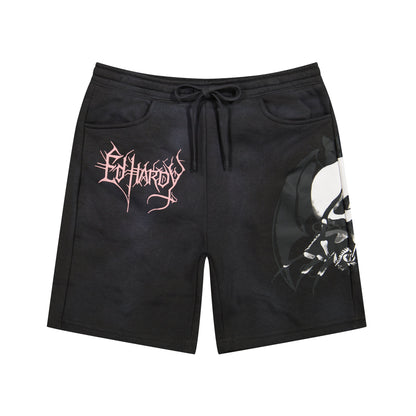 Spider Skull Fleece Shorts