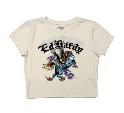 Pegasus Rhinestone Baby Tee