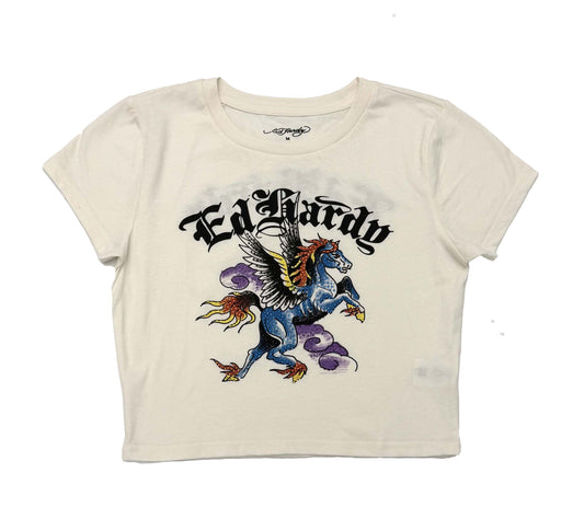 Pegasus Rhinestone Baby Tee