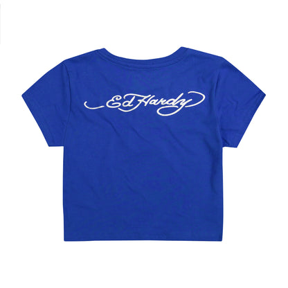 Sacred Heart Wings Rhinestone Baby Tee