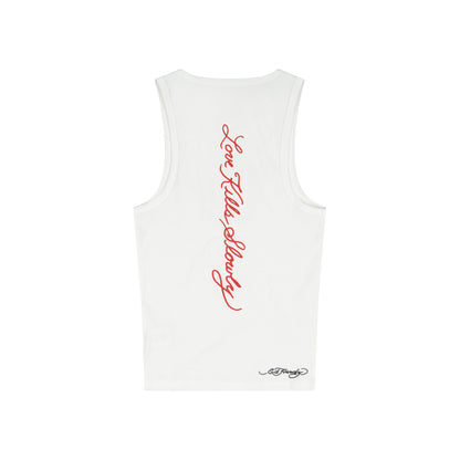 Cross Heart Rhinestone Tank Top