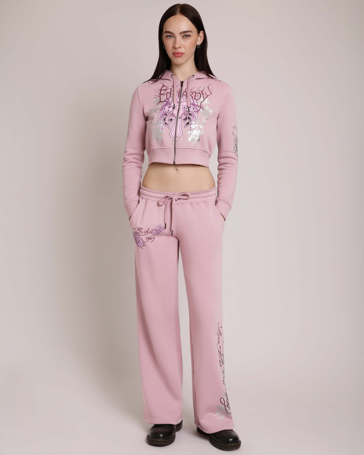 Cross Wings Puff Print Sweatpant