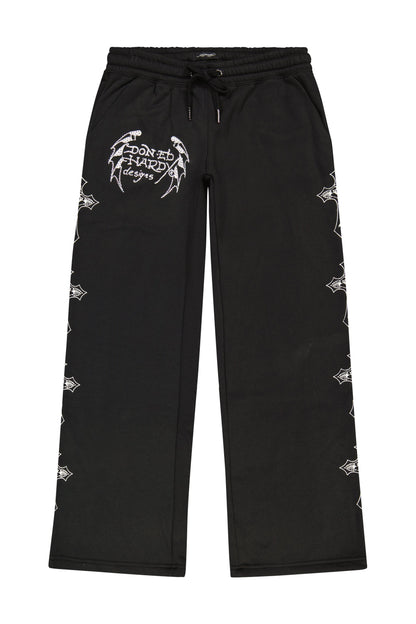 Black and White Crosses Sweatpants