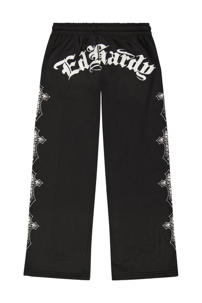 Black and White Crosses Sweatpants