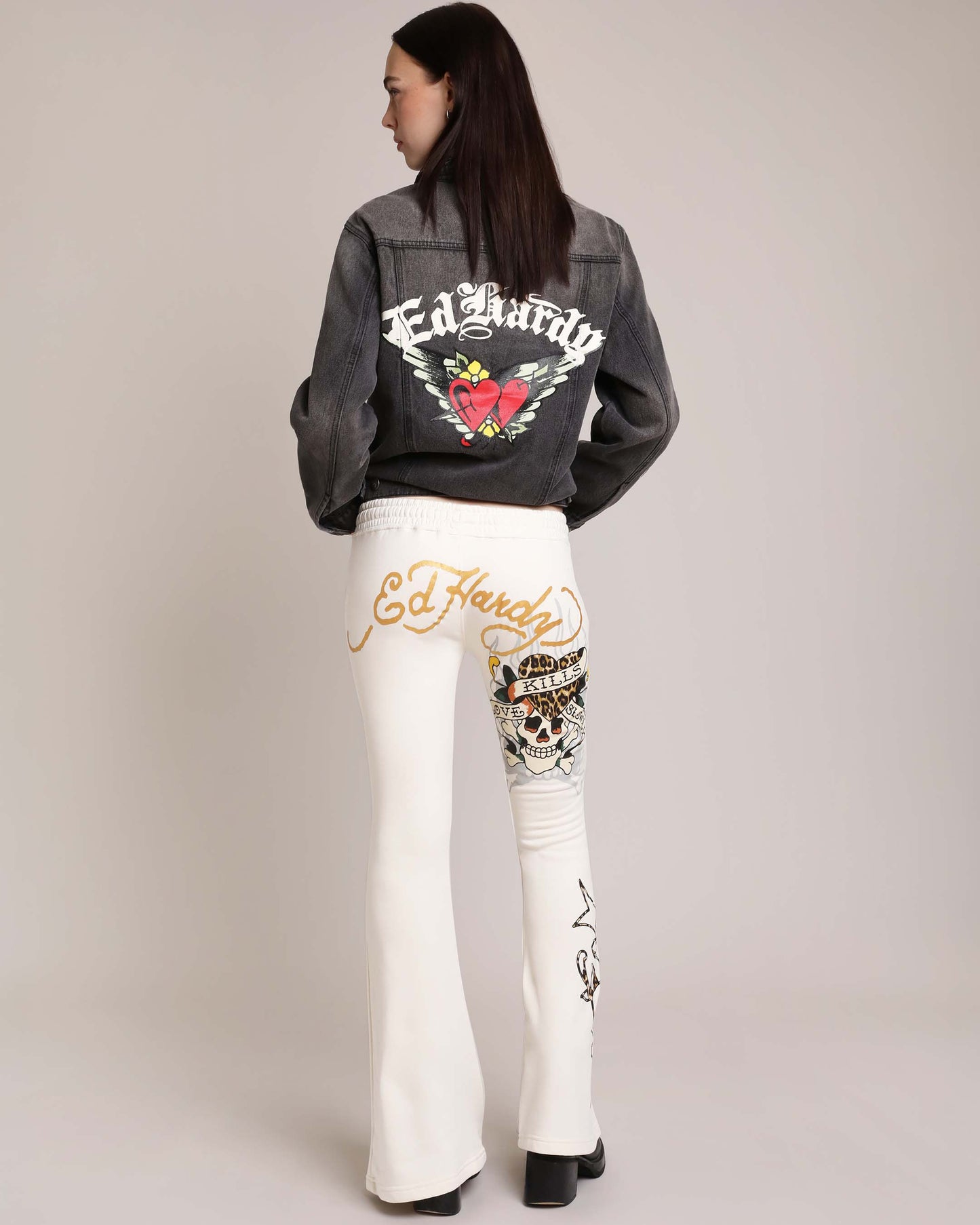LKS Skull Boot Cut Sweatpants