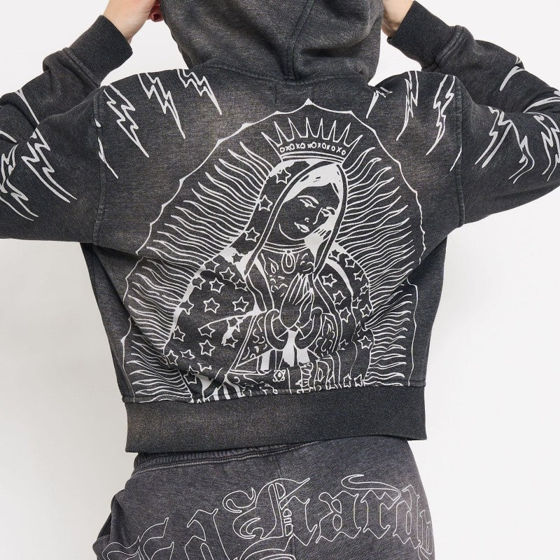 Mary Relaxed Zip Front Hoodie