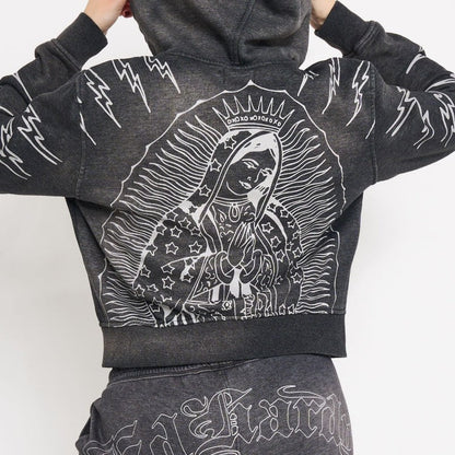 Mary Relaxed Zip Front Hoodie