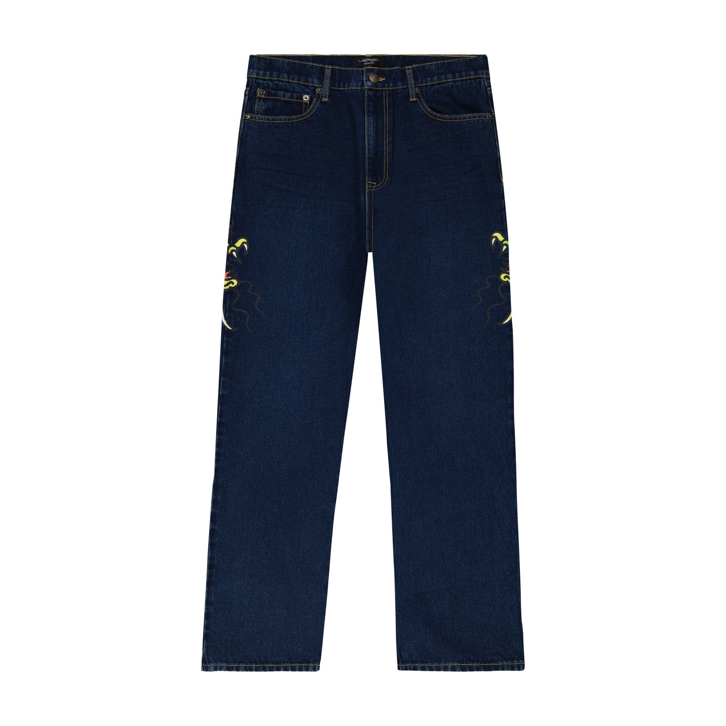 Dragon Skull Baggy Wide Leg Jean