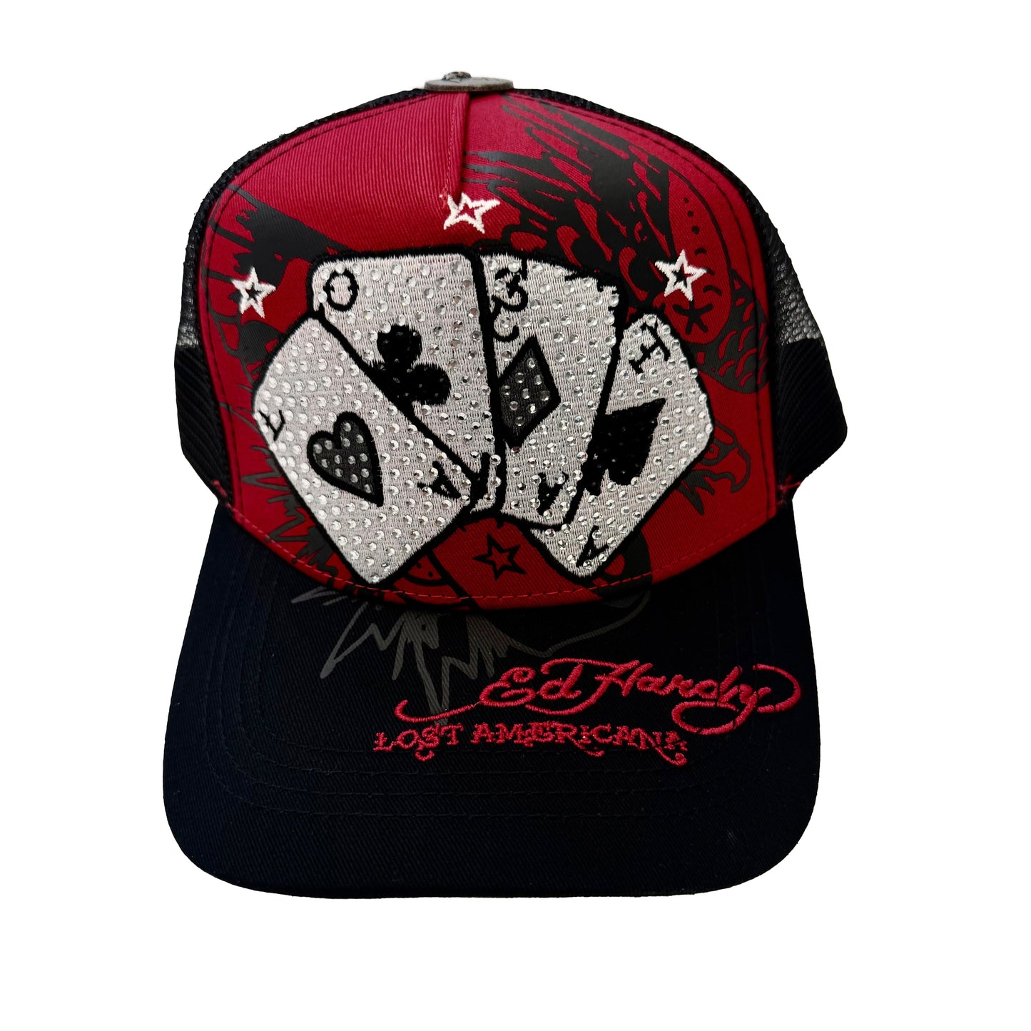 Cards Rhinestone Trucker Hat