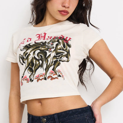 Battle Horses Baby Tee