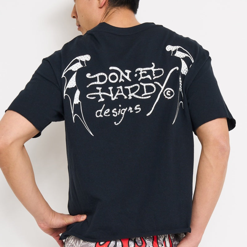 Crosses Rhinestone Boxy Cropped Tee