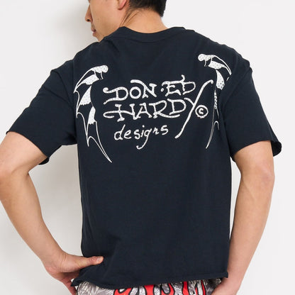 Crosses Rhinestone Boxy Cropped Tee