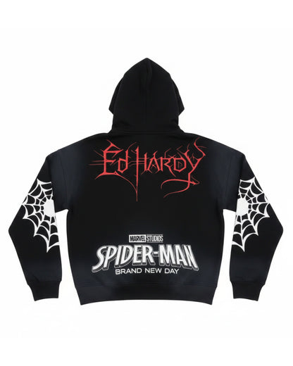 Heart Web Boxy Zip Hoodie